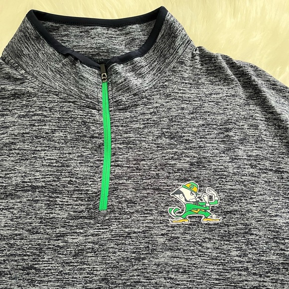 Men’s Notre Dame quarter zip LIKE NEW - Picture 3 of 3